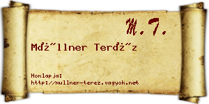 Müllner Teréz névjegykártya